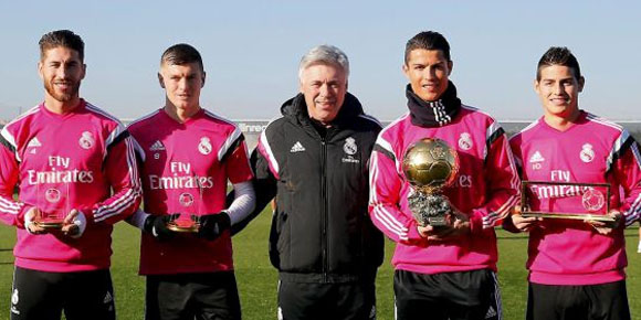 CR7 Pamerkan Ballon d'Or, Penggawa Madrid Tiru Teriakan Ronaldo