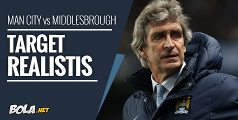 Preview: Man City vs Middlesbrough, Target Realistis Preview: Man City vs Middlesbrough, Target Realistis
