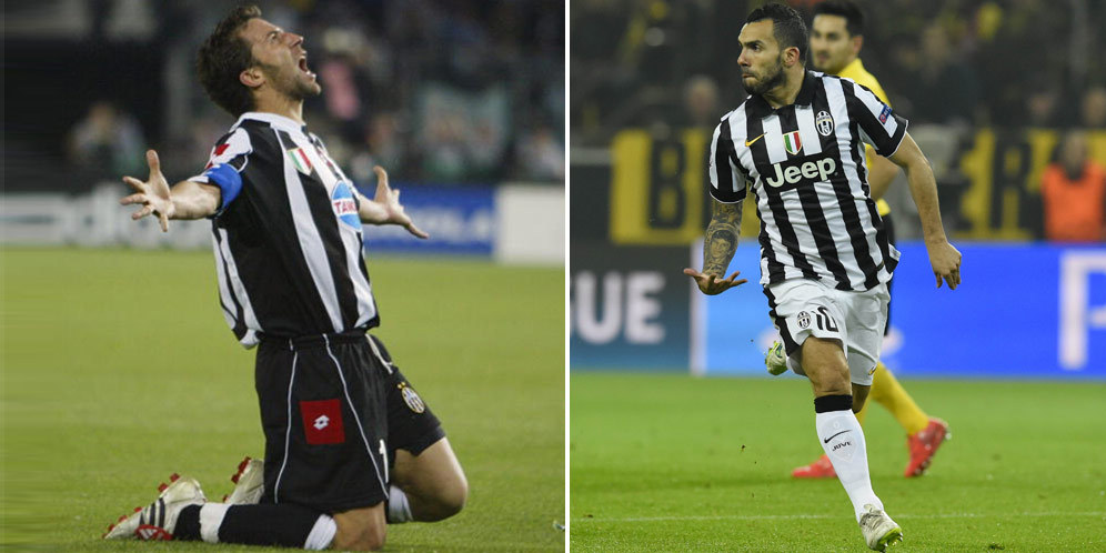 Kilat Tevez Masih di Bawah Del Piero Kilat Tevez Masih di Bawah Del Piero