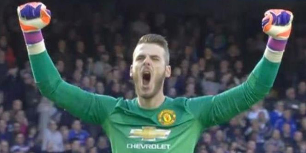 De Gea Selebrasi Gol 'Hantu' Rooney De Gea Selebrasi Gol 'Hantu' Rooney
