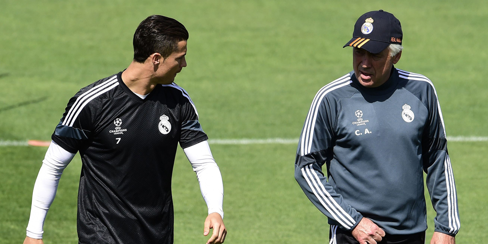 Kode Keras, Ronaldo Ingin Ancelotti Bertahan Kode Keras, Ronaldo Ingin Ancelotti Bertahan