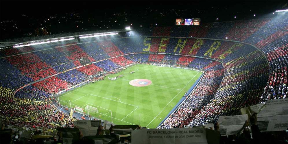 Mosaik Spirit Treble Hiasi Camp Nou di Final Copa Mosaik Spirit Treble Hiasi Camp Nou di Final Copa