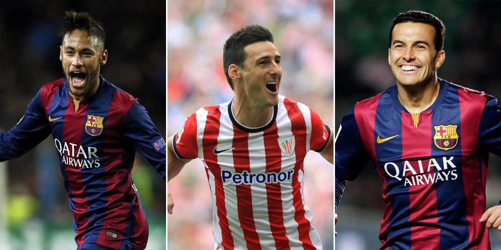 Neymar, Pedro dan Aduriz Bersaing Rebut Top Skor Copa del Rey Neymar, Pedro dan Aduriz Bersaing Rebut Top Skor Copa del Rey