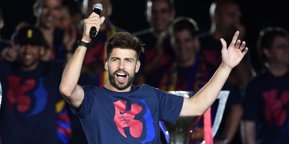 Di Pesta Perayaan Barca, Pique Sindir Pesta Ronaldo Di Pesta Perayaan Barca, Pique Sindir Pesta Ronaldo