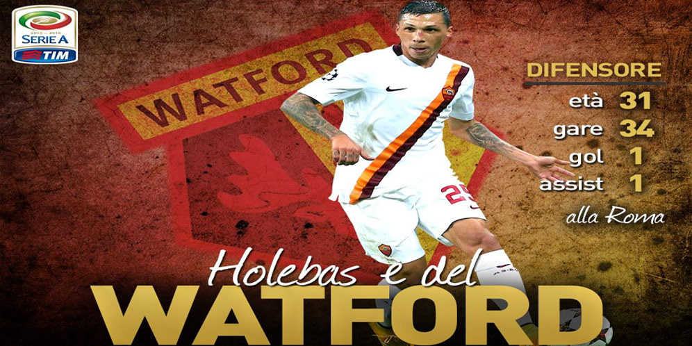 Roma Resmi Lego Holebas ke Watford
