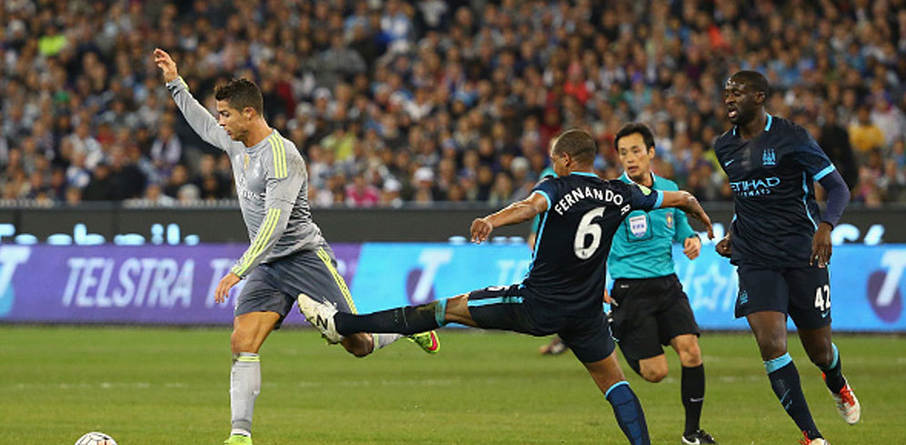 Area Vital Di Tendang Pemain City, Ini Reaksi Ronaldo
