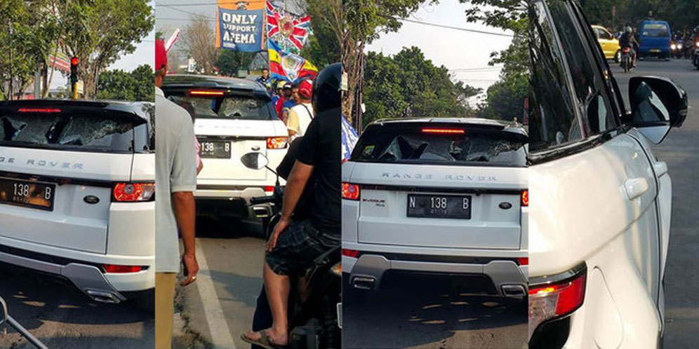 Mobil Pembina Arema Cronus Jadi Sasaran Pengrusakan Oknum Suporter Mobil Pembina Arema Cronus Jadi Sasaran Pengrusakan Oknum Suporter