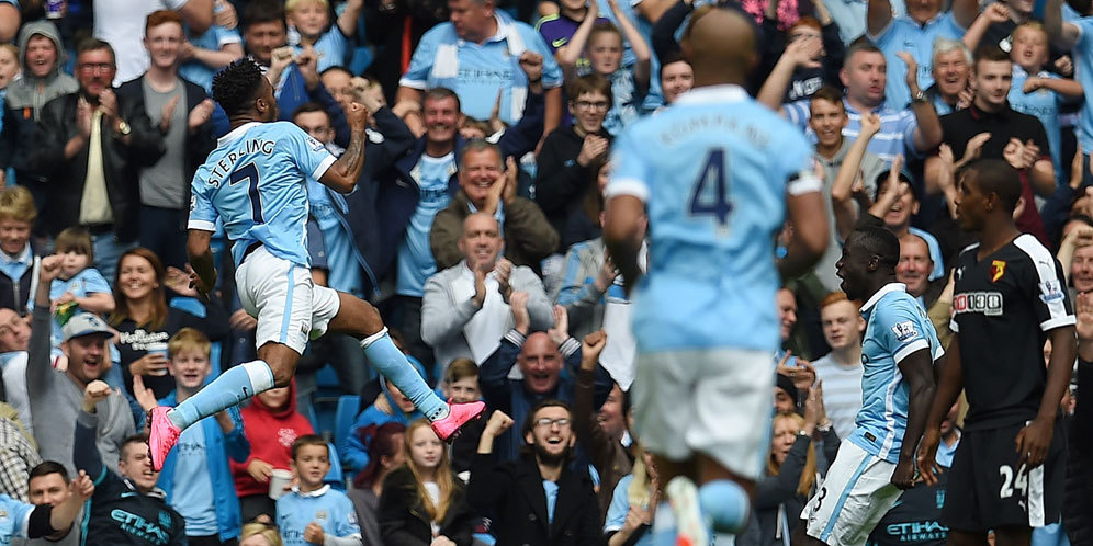 Buka Rekening Gol, Sterling Disanjung Pellegrini Buka Rekening Gol, Sterling Disanjung Pellegrini
