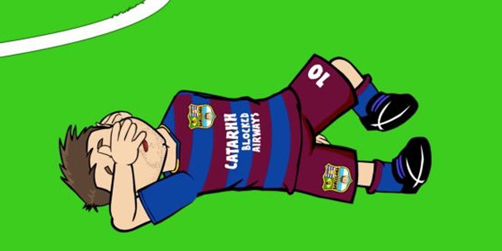 Cedera Messi Diparodikan Dalam Bentuk Animasi Cedera Messi Diparodikan Dalam Bentuk Animasi