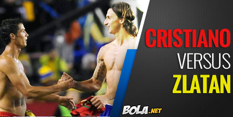 Ronaldo Versus Ibrahimovic Dalam Angka