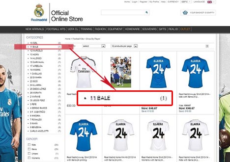 Madrid sudah jual jersey Bale. (c) TDM