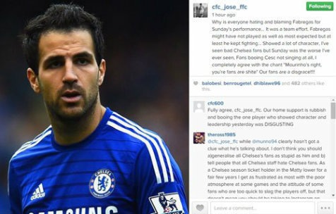 Jose Mario kecam fans Chelsea melalui akun Instagram-nya.
