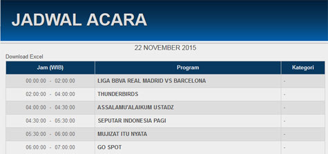 Jadwal RCTI
