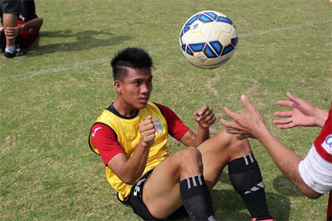 Yogi Rahadian saat berlatih