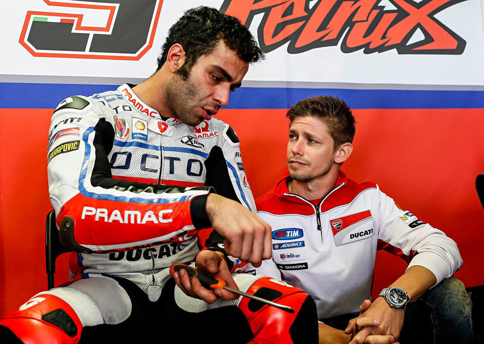 Danilo Petrucci dan Casey Stoner (c) Pramac Racing