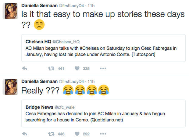 Cuitan Daniella Pada Akun Twitter Pribadinya