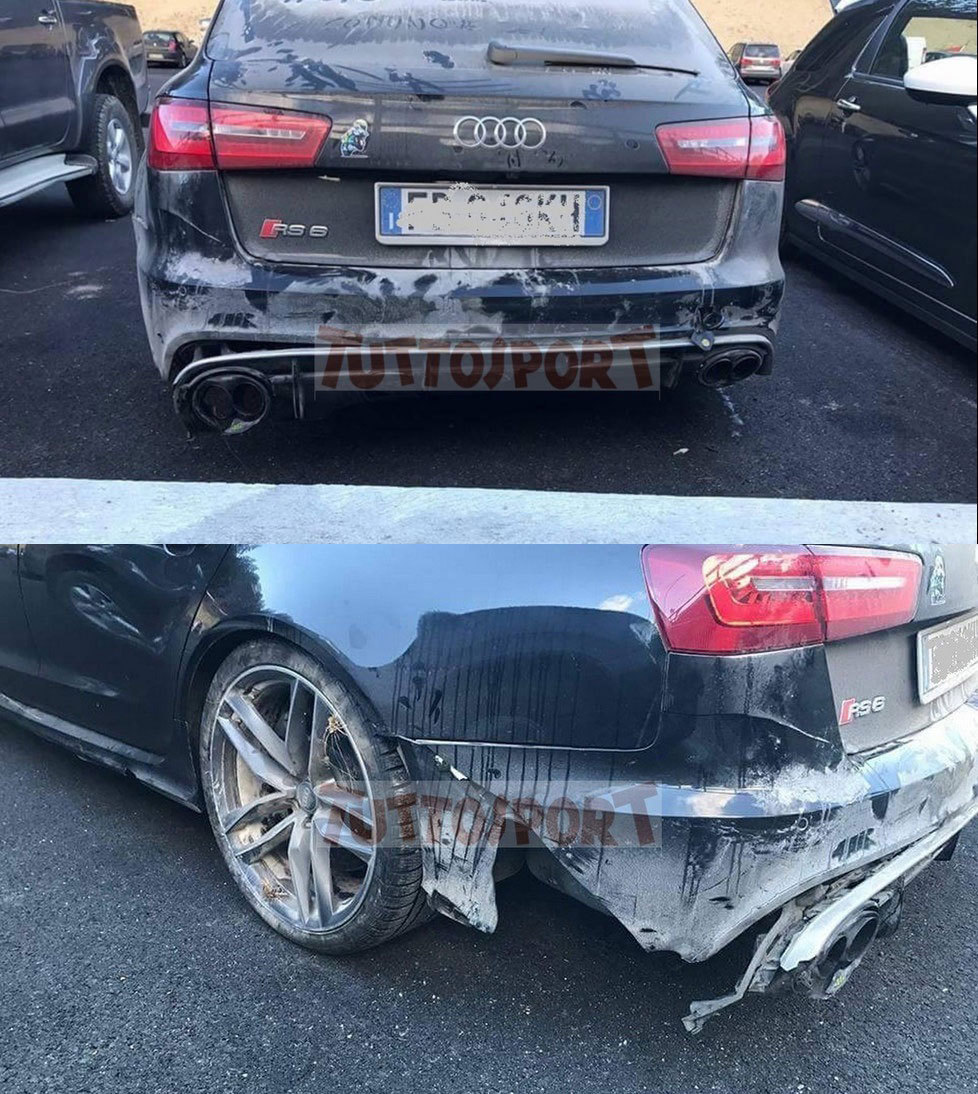 Mobil Audi RS6 milik Valentino Rossi. (c) Tuttosport
