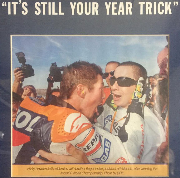 Nicky Hayden dan Roger Lee Hayden. (c) Instagram/rogerhayden95