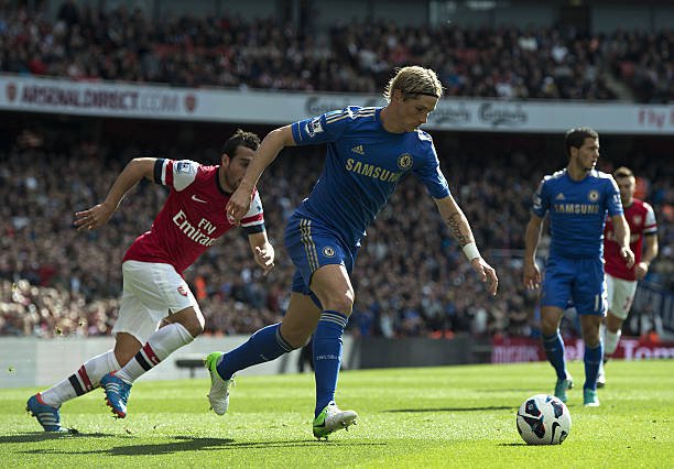 Fernando Torres, Arsenal vs Chelsea 29 September 2012 (c) AFP