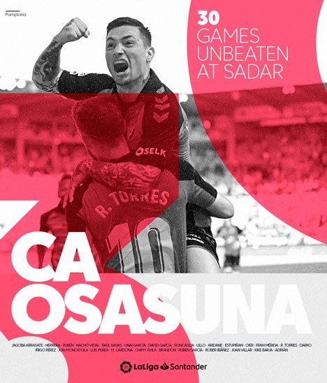 Rekor Osasuna. (c) LaLiga