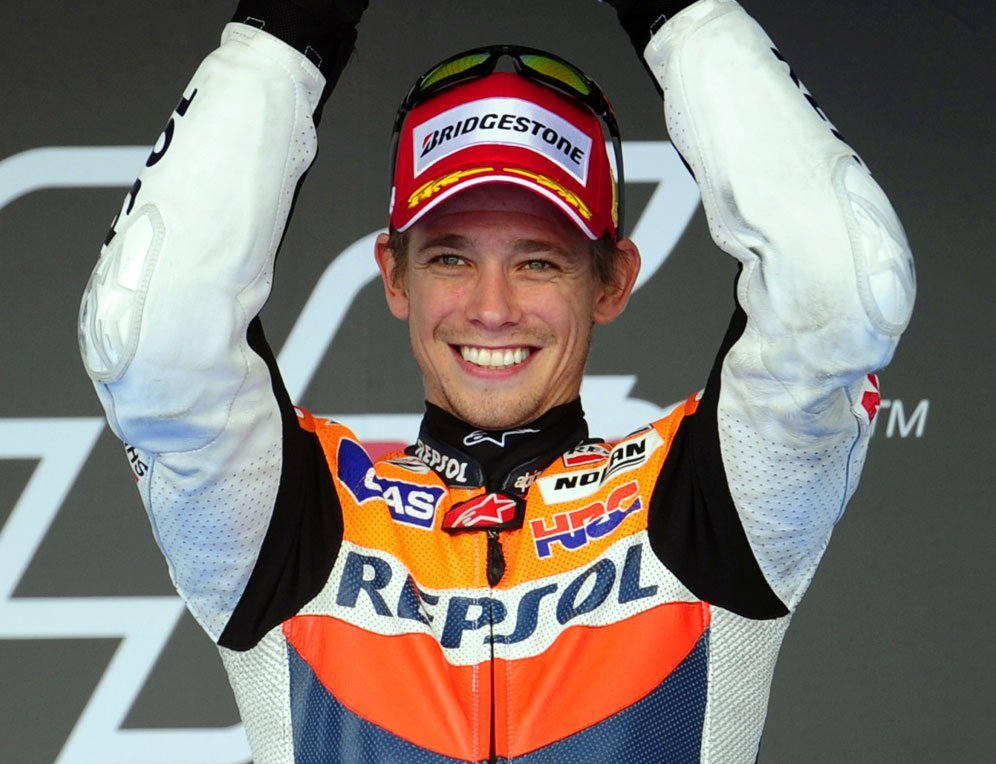 Casey Stoner saat masih membela Repsol Honda. (c) AFP