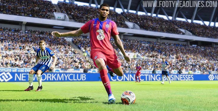 Rekaan jersey ketiga Chelsea 2020-21 di PES 2020 (c) Footy Headlines