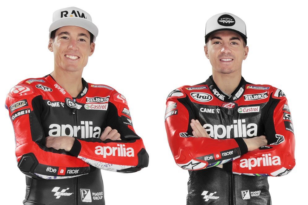 Pembalap Aprilia Racing, Aleix Espargaro dan Maverick Vinales (c) Aprilia Racing
