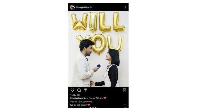  (c) Postingan Instagram Thariq Halilintar (Foto: Insta