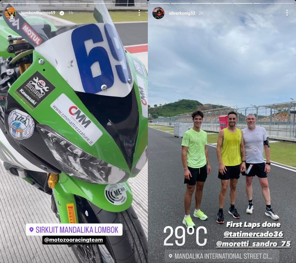 Tom Booth-Amos, Tati Mercado, dan Oliver Konig (c) Instagram/Tom Booth-Amos dan Oliver Konig