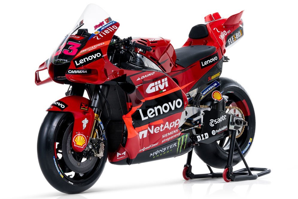 Motor Desmosedici GP23 milik pembalap Ducati Lenovo Team, Enea Bastianini, di MotoGP 2023. (c) Ducati Corse