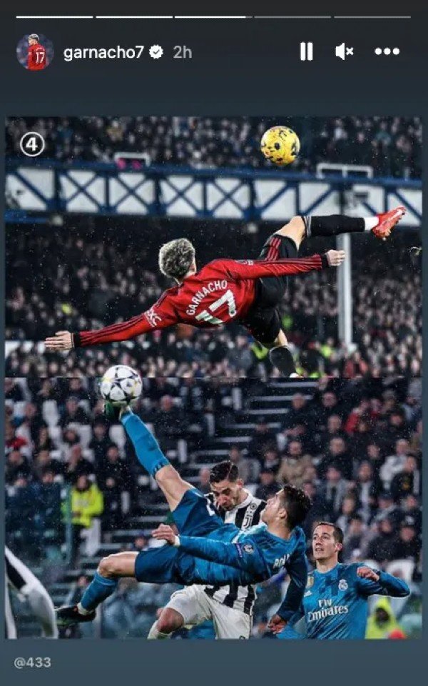  (c) Instagram @433 via @garnacho7