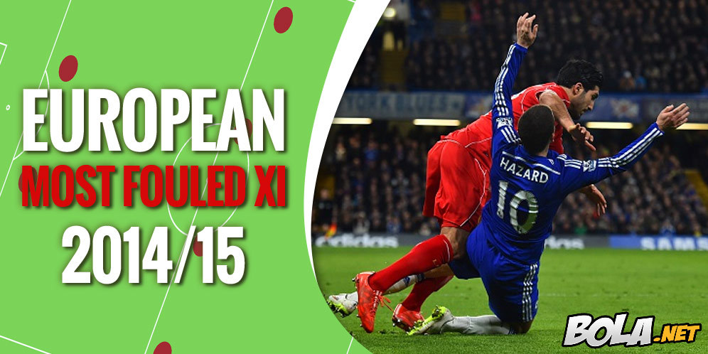 Most Fouled XI Eropa 2014/15 Most Fouled XI Eropa 2014/15