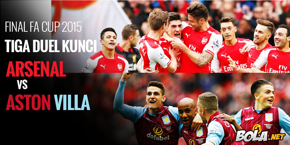Final FA Cup 2015, Arsenal vs Aston Villa: Tiga Pertarungan Kunci di Atas Lapangan Final FA Cup 2015, Arsenal vs Aston Villa: Tiga Pertarungan Kunci di Atas Lapangan