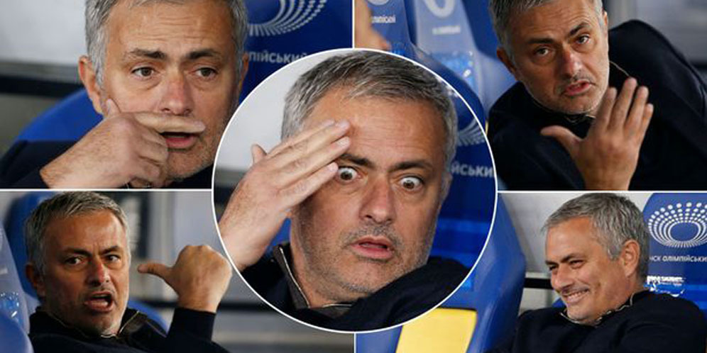 Tertekan, Mourinho Buat Mimik Unik dan Lucu di Rusia Tertekan, Mourinho Buat Mimik Unik dan Lucu di Rusia