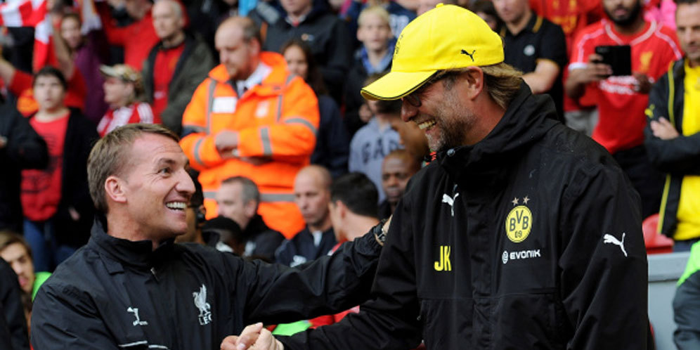 Brendan Rodgers dan Jurgen Klopp