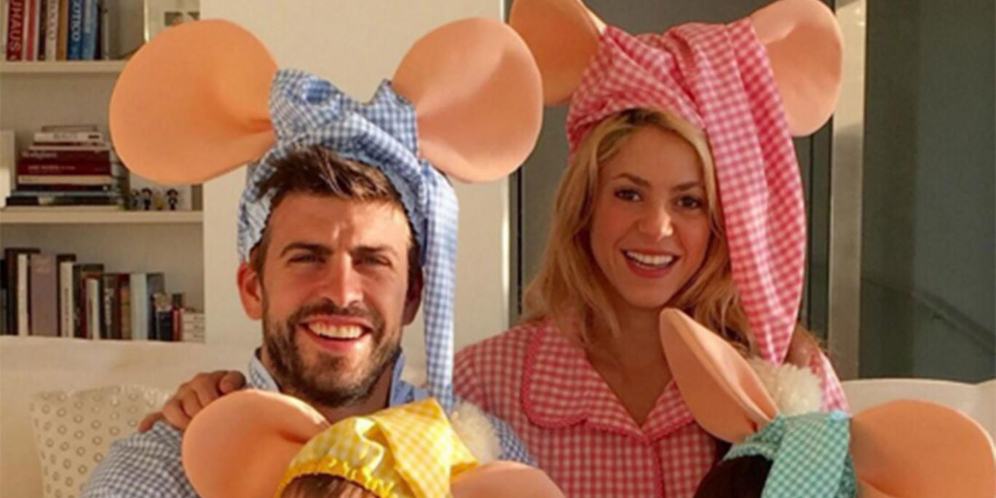 Halloween, Pique dan Keluarga Jadi Tikus Lucu