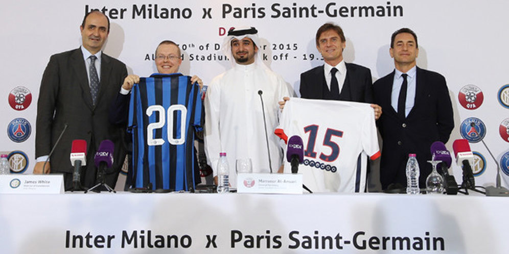 Inter vs PSG di Doha, Desember 2015 Inter vs PSG di Doha, Desember 2015