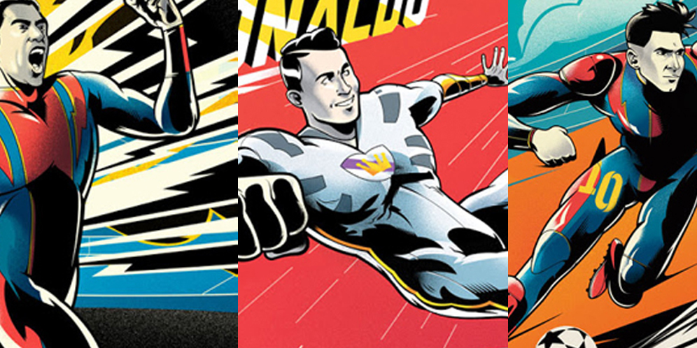 Kala Ronaldo, Messi, dan Suarez Jadi Superhero 