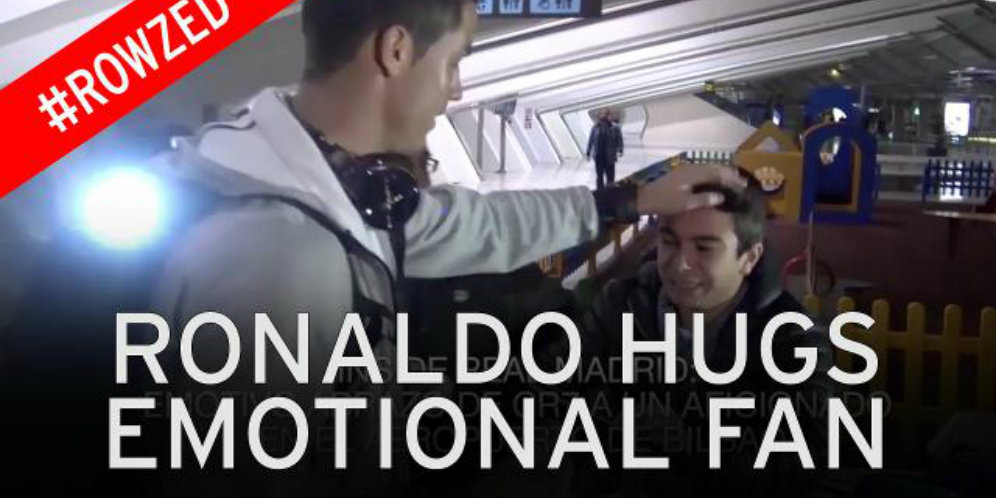 Ronaldo Berikan Pelukan Hangat untuk Fans yang Menangis Ronaldo Berikan Pelukan Hangat untuk Fans yang Menangis