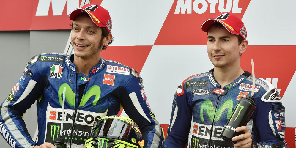 Valentino Rossi dan Jorge Lorenzo