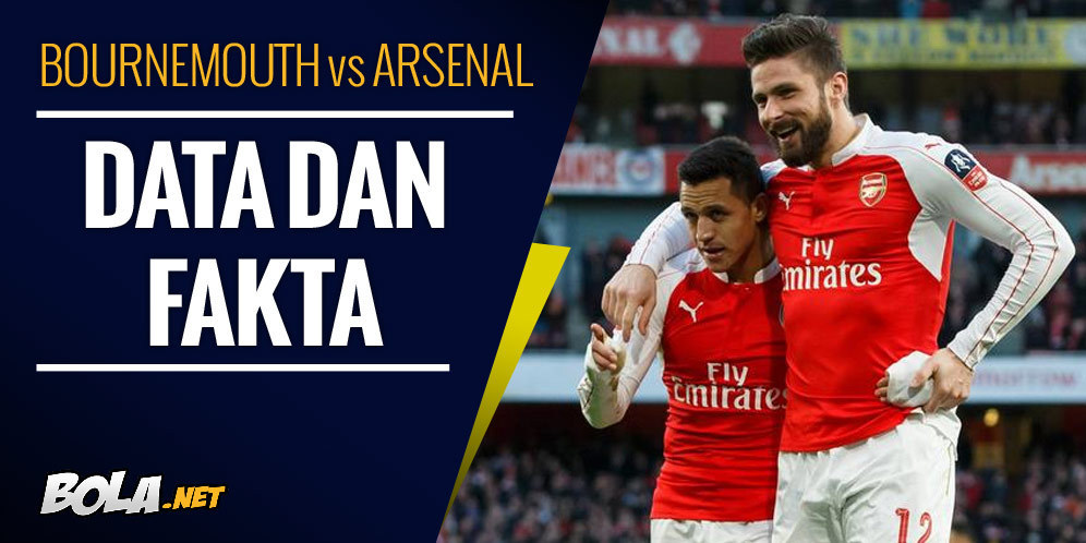 Data dan Fakta Premier League: Bournemouth vs Arsenal Data dan Fakta Premier League: Bournemouth vs Arsenal