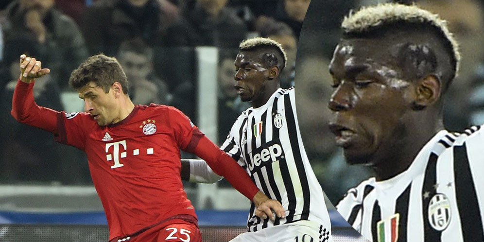 Lawan Bayern, Pogba Usung Simbol Batman Lawan Bayern, Pogba Usung Simbol Batman