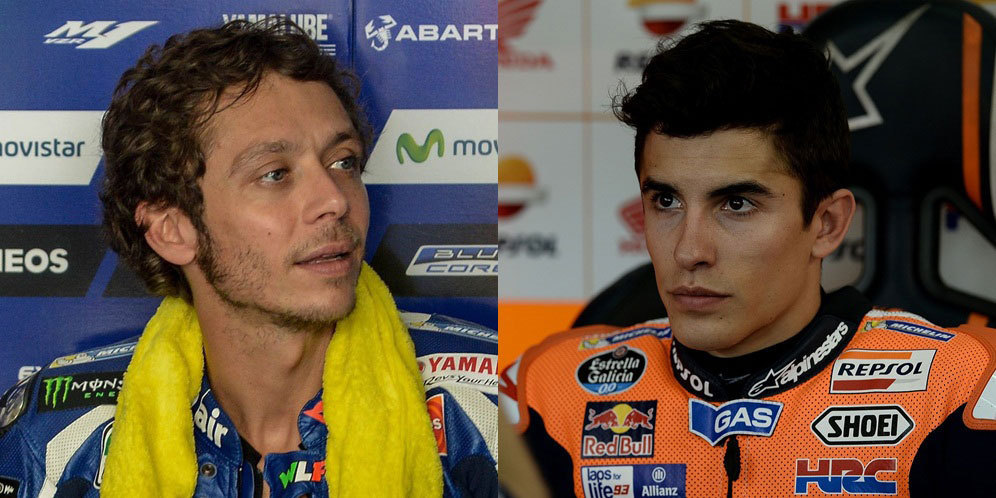 Valentino Rossi Menolak Lupa 'Ulah' Marc Marquez Valentino Rossi Menolak Lupa 'Ulah' Marc Marquez