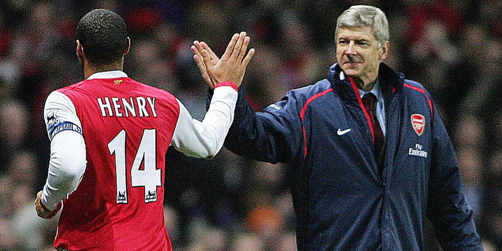 Arsene Wenger dan Thierry Henry