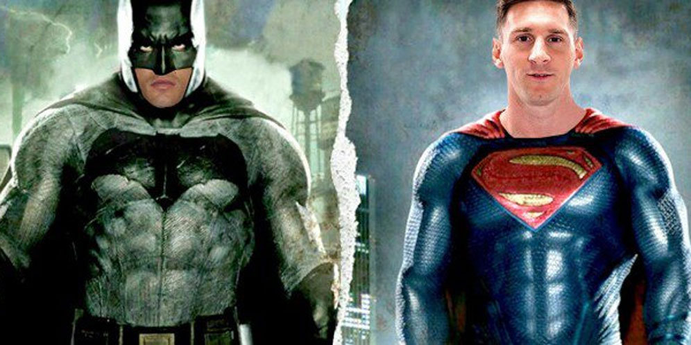 Parodi Batman v Superman, Messi Tarung Lawan Ronaldo Parodi Batman v Superman, Messi Tarung Lawan Ronaldo