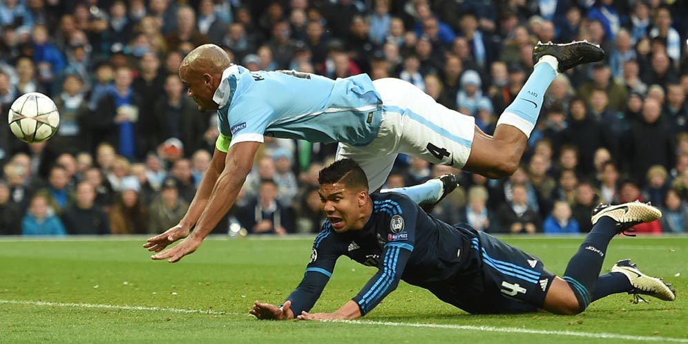 Kompany dan Casemiro.