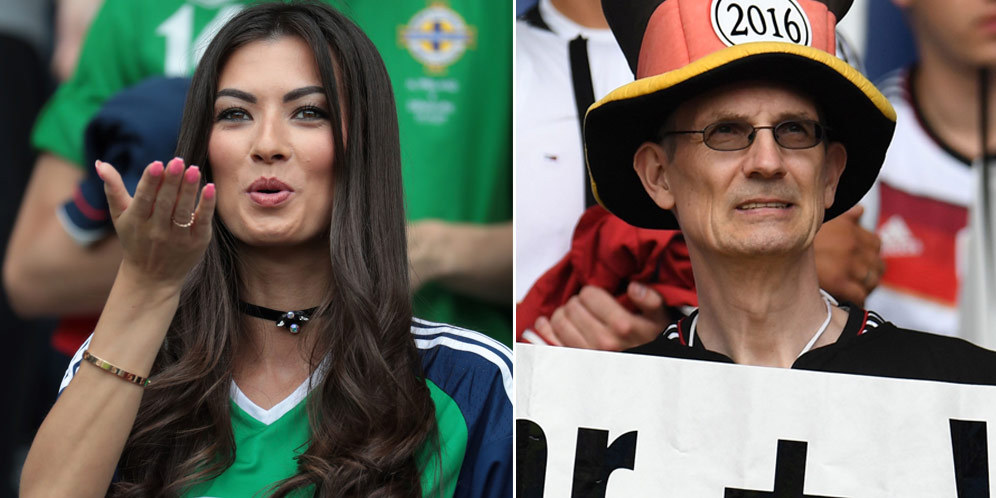 Galeri Foto Suporter: Irlandia Utara vs Jerman (0-1)
