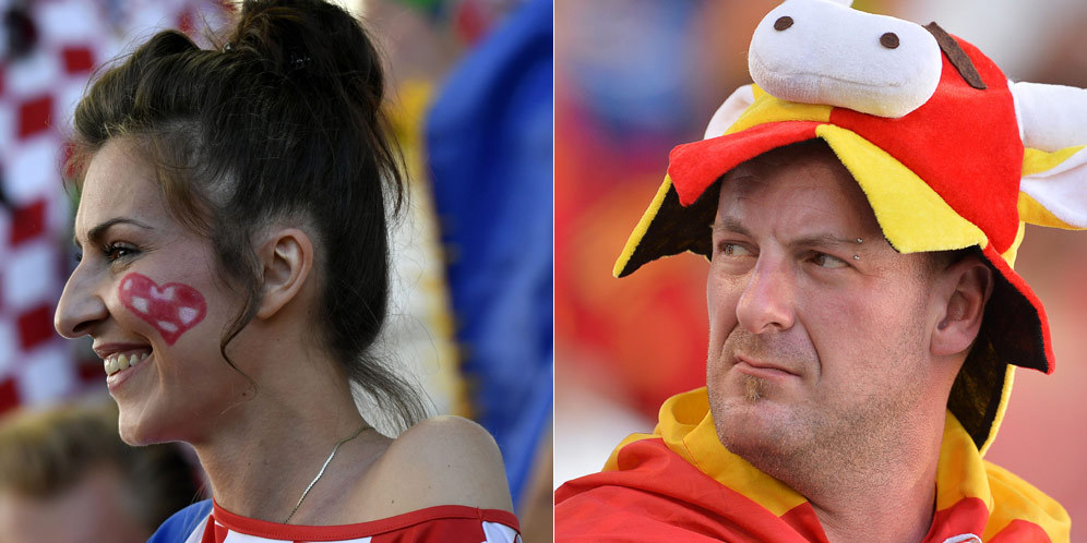 Galeri Foto Suporter: Kroasia vs Spanyol (2-1) Galeri Foto Suporter: Kroasia vs Spanyol (2-1)