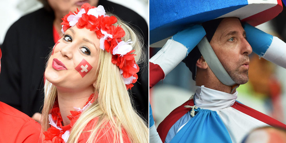 Galeri Foto Suporter: Swiss vs Prancis (0-0) Galeri Foto Suporter: Swiss vs Prancis (0-0)
