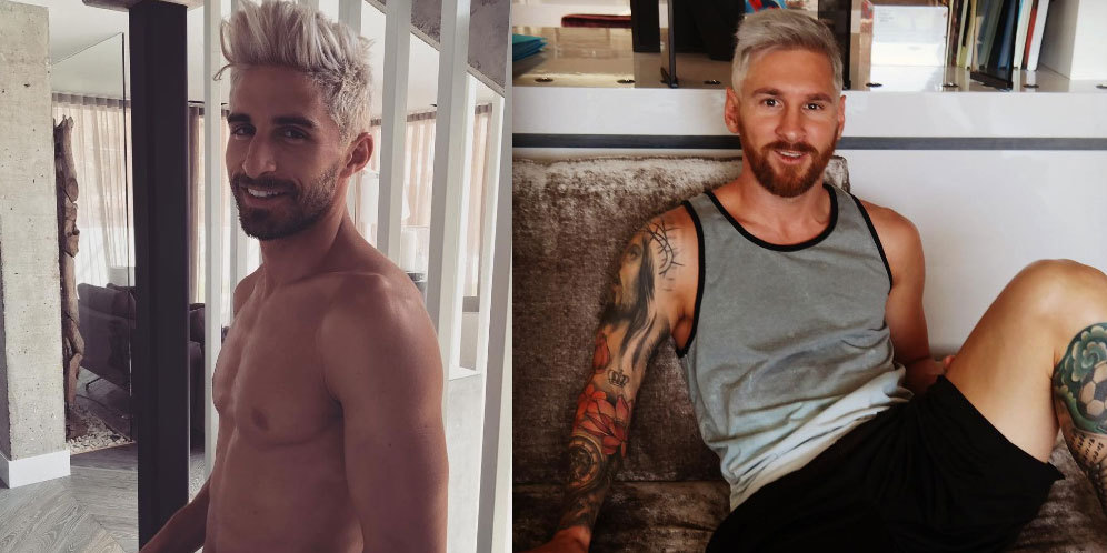 Ikut-ikutan Blonde, Messi Coba Tiru Borini? Ikut-ikutan Blonde, Messi Coba Tiru Borini?